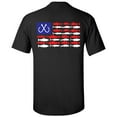 thumbnail image 1 of Patriotic Salt Water Fish American Flag USA Saltwater Fishing Outdoors Men's Short Sleeve T-shirt-Black-xxl, 1 of 1
