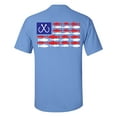 thumbnail image 1 of Patriotic Salt Water Fish American Flag USA Saltwater Fishing Outdoors Men's Short Sleeve T-shirt-Carolina-small, 1 of 4