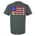 thumbnail image 1 of Patriotic Salt Water Fish American Flag USA Saltwater Fishing Outdoors Men's Short Sleeve T-shirt-Heather Grey-xl, 1 of 1
