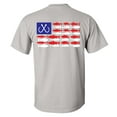 thumbnail image 1 of Patriotic Salt Water Fish American Flag USA Saltwater Fishing Outdoors Men's Short Sleeve T-shirt-Ice Grey-xl, 1 of 1