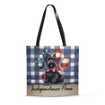 thumbnail image 1 of Patriotic Scottish Terrier 4th of July Independence Paws All Over Print 3D Canvas Tote Bag Scottie Dog Lover Gifts Reusable Handbag - 02010, 1 of 5