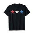 thumbnail image 1 of Patriotic Shirt 4th of July American Flag Stars Women Men T-Shirt, 1 of 5