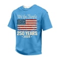 thumbnail image 1 of Patriotic Shirt for Men 250 Anniversary Usa Independence Day Shirts Graphic Short Sleeve We the People Tees Crew Neck Big and Tall American Flag T Shirts Light Blue M, 1 of 4