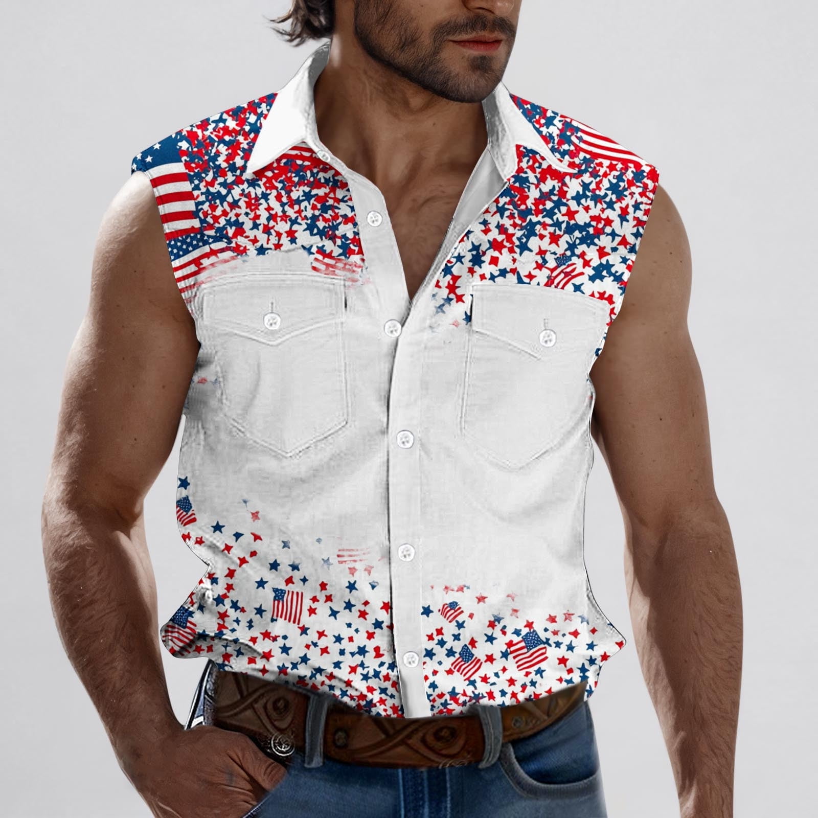 Patriotic Sweater Tank