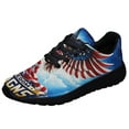 thumbnail image 1 of Patriotic Shoes American Flag Eagle Print Sneakers Lightweight Comfortable Running Shoes for Men Women Black Size 11.5, 1 of 7
