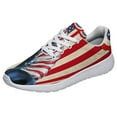 thumbnail image 1 of Patriotic Shoes Horse 4th Of July Print Sneakers Lightweight Comfortable Running Shoes for Men Women White Size 13, 1 of 7
