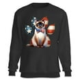 thumbnail image 1 of Patriotic Siamese 4th of July Independence Paws Sweatshirt Unisex Merch Cat Lover Kitten Owner Gifts - 02010, 1 of 6