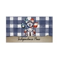 thumbnail image 1 of Patriotic Siberian Husky 4th of July Independence Paws Doormat Husky Dog Lover Gifts Indoor Outdoor Welcome Mat - 02010, 1 of 5