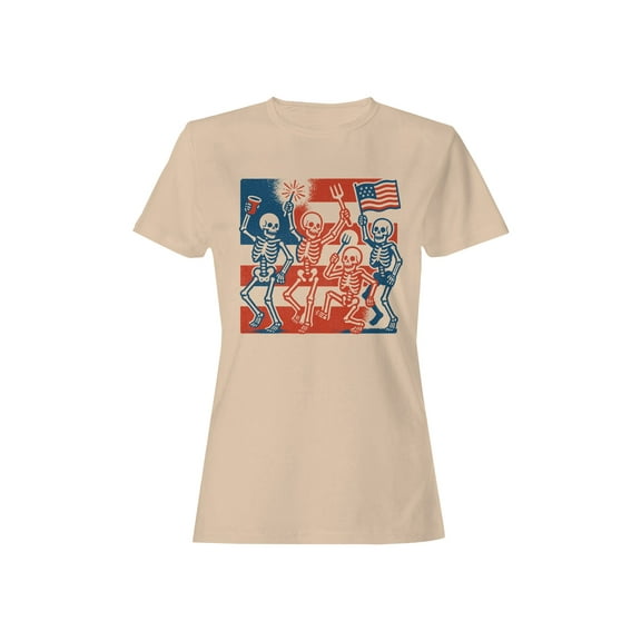 Patriotic Skeletons Women's T-shirt