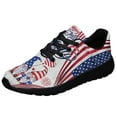 thumbnail image 1 of Patriotic Sneakers Gnomes Happy 4th Of July Print Shoes Lightweight Comfortable Running Shoes for Men Women Black Size 5, 1 of 7