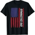 thumbnail image 1 of Patriotic Sports American USA Flag Gymnastics Dad Team Gear T-Shirt mens t shirt，black，women，funny，misfits，men，journey, 1 of 4