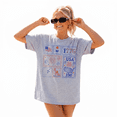 thumbnail image 1 of Patriotic Stamp Shirt, USA 250 Vintage 4th of July Shirt, Unisex Cotton Tee for Men Women (S-5XL), 1 of 7