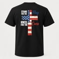 Patriotic Stand for the Flag Kneel for the Cross T-Shirt, American Flag