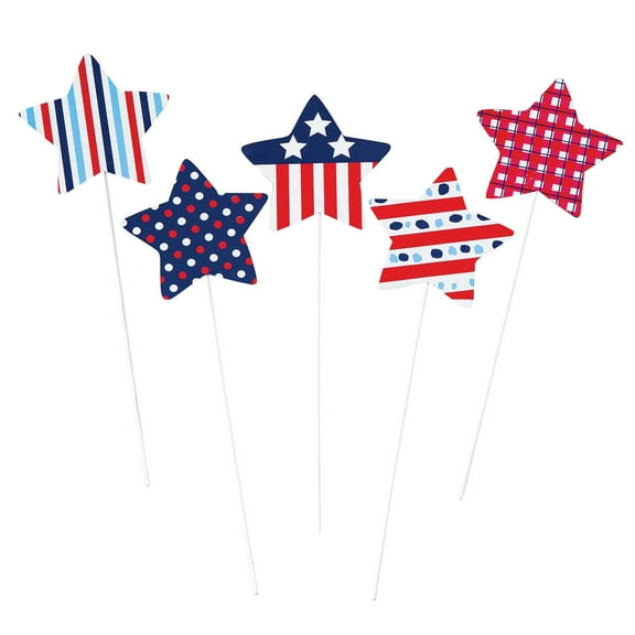 Patriotic Star Stakes, Set of 5 by Fox RiverTM Creations