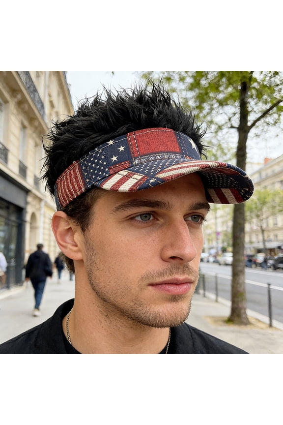 Patriotic Star Striped Flag Baseball Cap, Adjustable Breathable Polyester, Classic Red White Blue Embroidery, Curved Visor, Outdoor Event Hat For Independence Day Fourth Of July, Unisex, 54–60 Cm