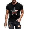 thumbnail image 1 of Patriotic Stars Graphic T-Shirt for Mens Summer Short Sleeve Shirts 4th of July USA Flags Printed Blouse Casual Comfort Tshirts Sporty Tops Independence Day T Shirt, 1 of 5