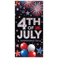 thumbnail image 1 of Patriotic Stars Independence Day Fireworks Banner Colorful Balloons 4th July Celebration for Holiday Decor Party Event Festivities, 1 of 7