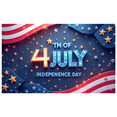 thumbnail image 1 of Patriotic Stars Independence Day Polyester Banner American Flag Celebration for National Holiday Outdoor Decor Party Event, 1 of 7