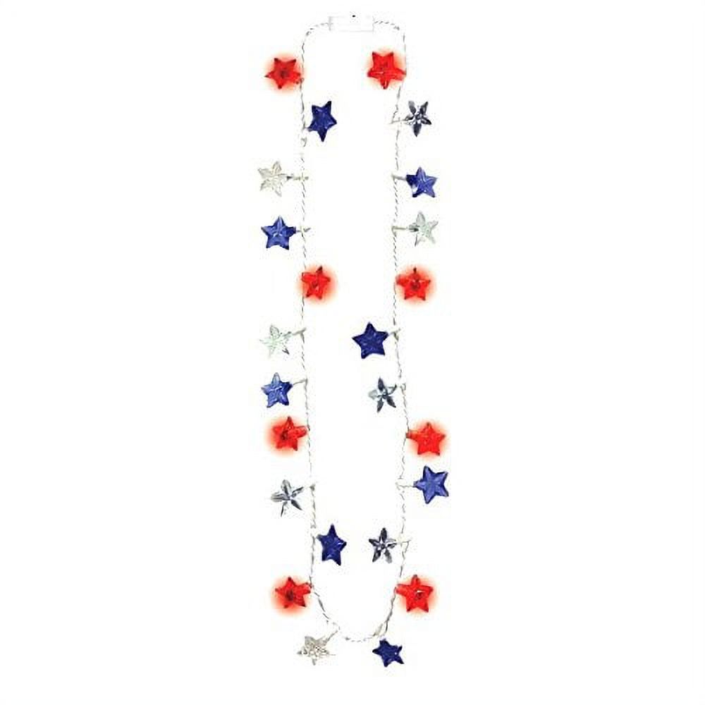 Patriotic Stars Lightup Necklace