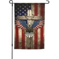 thumbnail image 1 of Patriotic Stars Stripes Eagle Usa 4th Of July Memorial Day Independence Day Garden Flag Double Sided Vertical Decoration Yard Small Flag For Outside Holiday Seasonal Outdoor, 1 of 5
