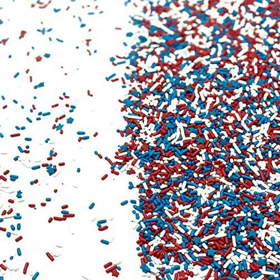 Patriotic Stars & Stripes Sprinkles (4 Oz Variation)