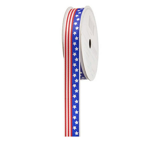 Darice Stars and Stripes Ribbon, 5/8" x 3 yd, Multicolor