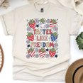 thumbnail image 1 of Patriotic Strawberry Shirt – Tastes Like Freedom Graphic Tee, Natural, Size 5XL, 1 of 6