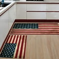 thumbnail image 1 of Patriotic Stripe and Star Kitchen Mat Independence Day American Flag Kitchen Rugs Kitchen Organization Fourth of July Decorations Runner Rug Non-Slip Kitchen Floor Mats Anti-Fatigue Standing Desk Mats, 1 of 6