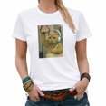 thumbnail image 1 of Patriotic Subway Cat with Headphones Graphic Tees Women's Funny Cat Tshirt Tops S-5XL, 1 of 4