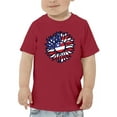 thumbnail image 1 of Patriotic Sunflower Bold Lineart T-Shirt Toddler -Image by Shutterstock,  2 Toddler, 1 of 4