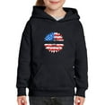 thumbnail image 1 of Patriotic Sunflower Usa Hoodie Juniors -Image by Shutterstock,  Large, 1 of 4