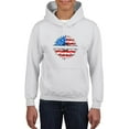 thumbnail image 1 of Patriotic Sunflower Usa Hoodie Juniors -Image by Shutterstock,  Medium, 1 of 4
