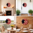 thumbnail image 1 of Patriotic Sunflower Wreath 15in, Red White Blue "We The People" Sign for Front Door, 4th of July Independence Day Wall Hanging, American Flag Holiday Decor, 1 of 8