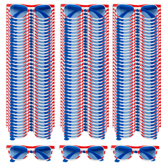 Patriotic Sunglasses with Blue Lenses Bulk 120 Pc