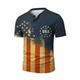 thumbnail image 1 of Patriotic T Shirts for Men 1776-2026 250th Anniversary Shirt Usa Flag Print Round Neck Tee Short Sleeve Henley Summer Casual Tops, 1 of 4