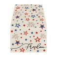 thumbnail image 1 of Patriotic Table Runner 33 x 229 cm American Flag Inspired Star Striped Pattern for Dining Kitchen Parties Events, 1 of 5