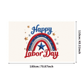 thumbnail image 1 of Patriotic Theme Happy Labor Day Banner Decorative Red Blue Star Design for Holiday Celebration Indoor Decoration Outdoor Event, 1 of 9