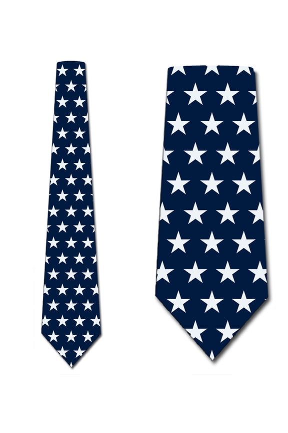 Patriotic Ties Mens Flag Star Necktie by Three Rooker