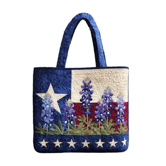 Patriotic Tote Bag for Women America 4th of July Memorial Day Independence Day, Quilted Tote Bag Patriotic Handbags with Handles Travel Casual Purse