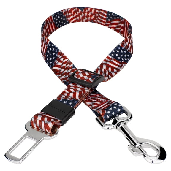 Country Brook Petz Patriotic Tribute Car Safety Dog Belt