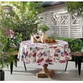 thumbnail image 1 of Patriotic Trucks Celebration and Flags 70 inch Round Vinyl Tablecloth with Flannel Backing, 1 of 5