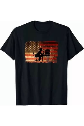 Patriotic U.S. Flag Amateur Ham Radio Operator Design Gift T-Shirt