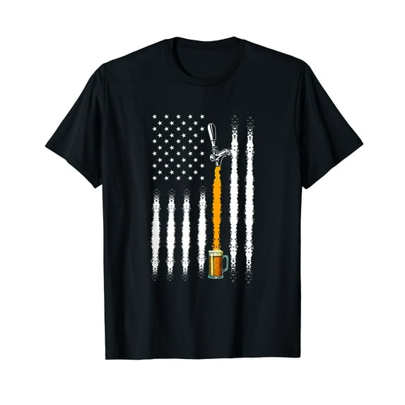 Patriotic US Flag American Brewery Craft Beer T-Shirt