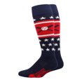 thumbnail image 1 of Patriotic USA Baseball Socks with Baseball Bats (Navy/Red/White, Large) - Navy/Red/White,Large, 1 of 4