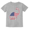 thumbnail image 1 of Patriotic USA Dinosaur American Flag Kids Shirt - Celebrate Independence Day - Casual Cotton Top - Perfect Gift for 4th of July - Boys & Girls Comfy Tee - Summer Wear - X-Small Gray, 1 of 6
