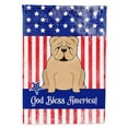 thumbnail image 1 of Patriotic USA English Bulldog Fawn Flag Canvas House Size, 1 of 1