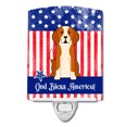 thumbnail image 1 of Patriotic USA English Foxhound Ceramic Night Light, 1 of 2