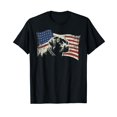 thumbnail image 1 of Patriotic USA Flag Black Labrador gift for Lab Owners Black T-Shirt, 1 of 5