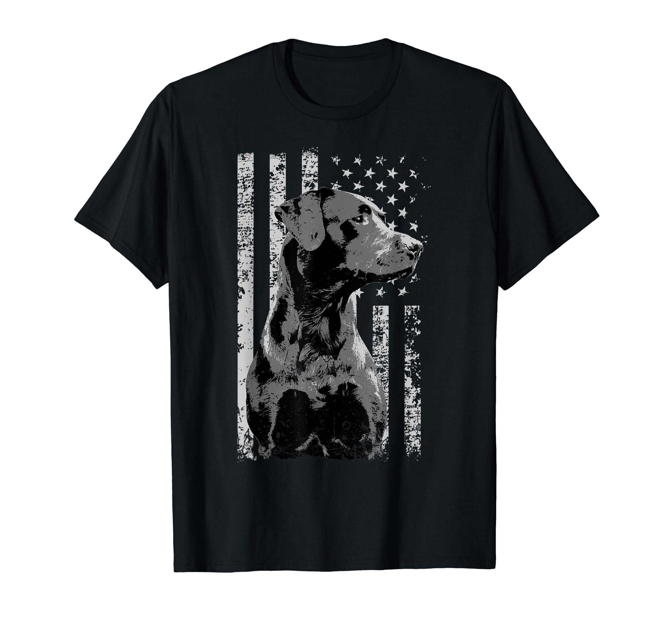 Patriotic Usa Flag Black Labrador T-Shirt For Lab Owners Patriotic Usa Flag Black Labrador T-Shirt For Lab Owners