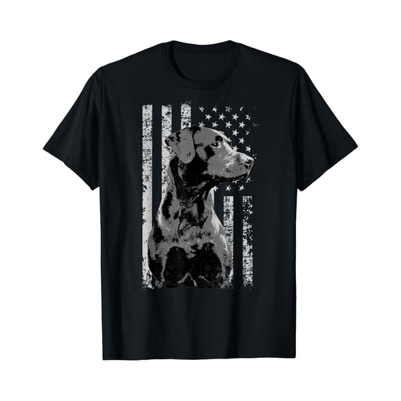 Patriotic USA Flag Black Labrador gift for Lab Owners T-Shirt